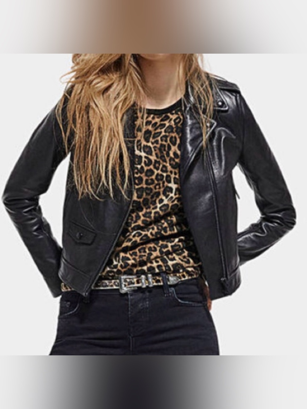 The Kooples Vestaire Carryover Black Cowhide Leather Jacket NWT Sz